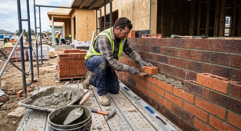 Our team working on Masonry Service projects in Temple, TX