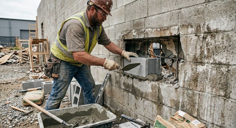Block Wall Repair in Temple, TX