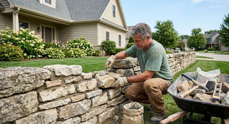Brick Fence Repair in Temple, TX