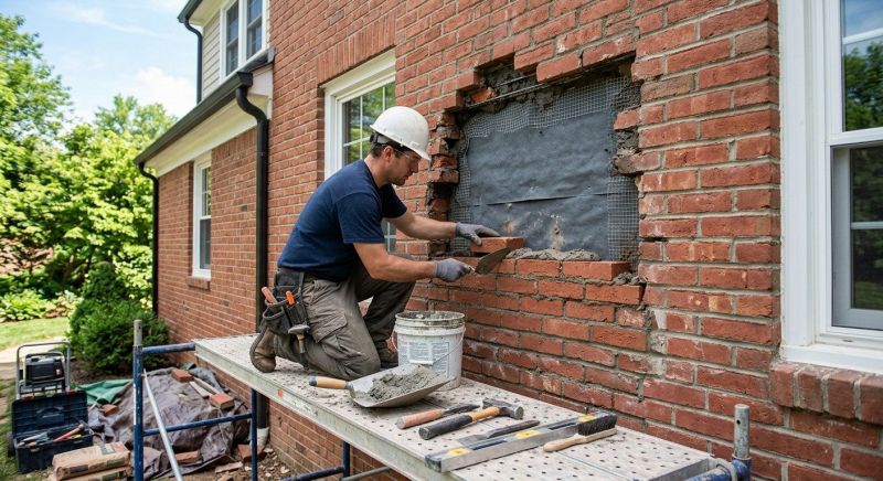 Brick Flatwork Repair in Troy, TX