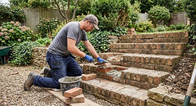 Brick Stairs Repair in Jarrell, TX