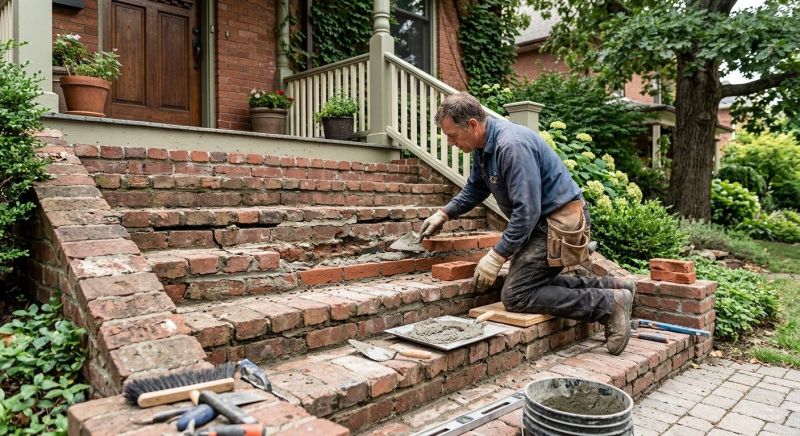 Brick Stairs Repair in Killeen, TX