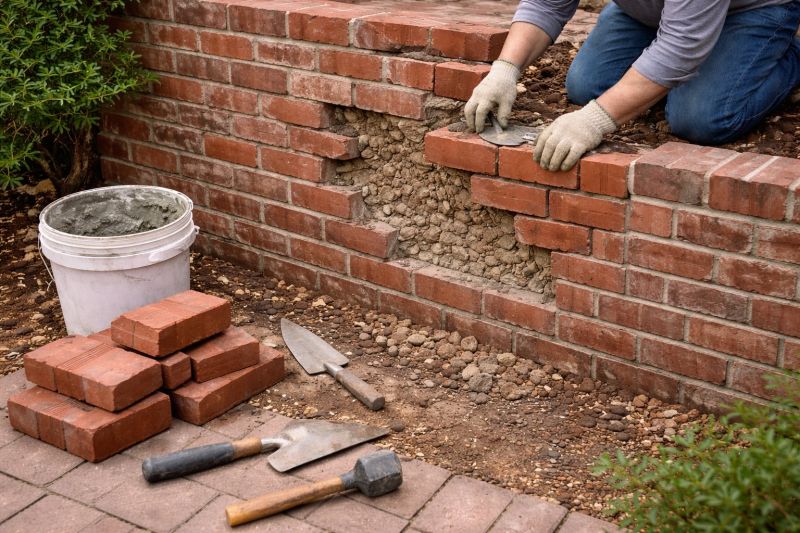 Brick Wall Repair in Harker Heights, TX