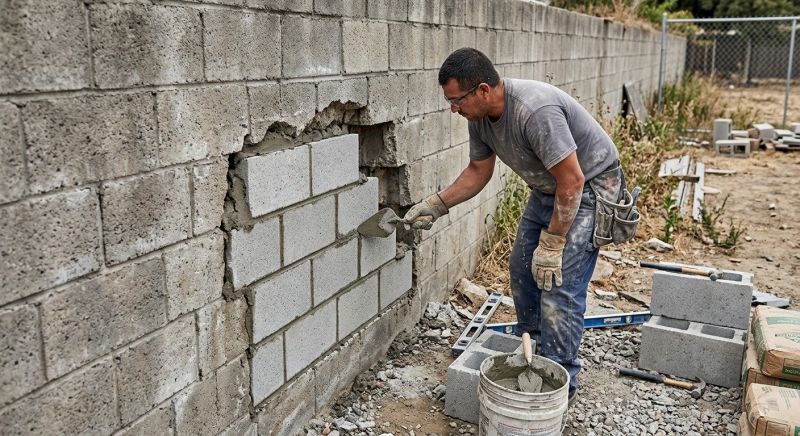 Concrete Block Repair in Belton, TX