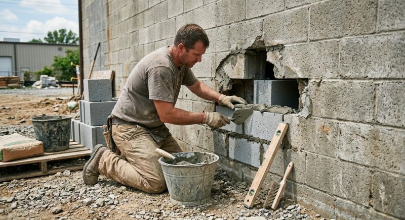 Concrete Block Repair in Temple, TX