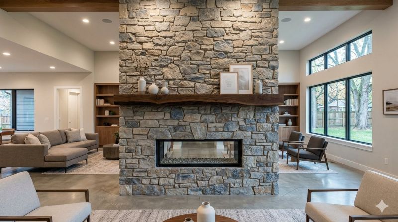 Stone Chimney Installation in Moody, TX